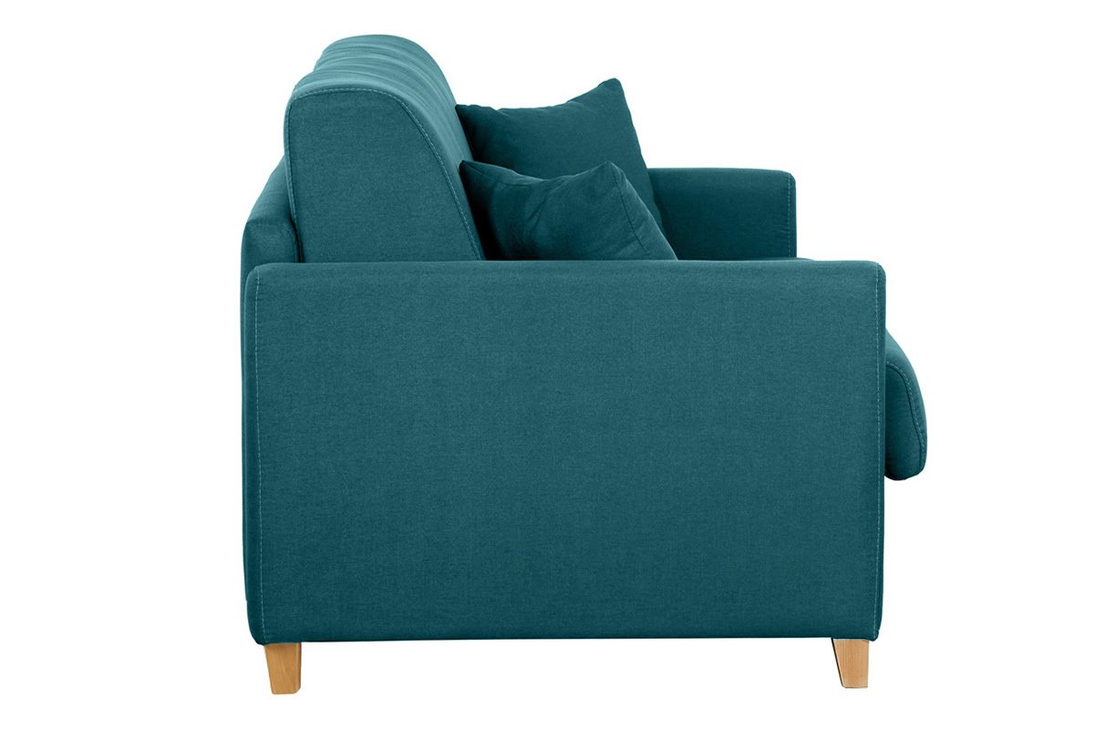 Pfauenblau skandinavisches 3-Sitzer-Sofabett SKANDY