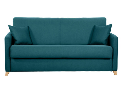 Pfauenblau skandinavisches 3-Sitzer-Sofabett SKANDY