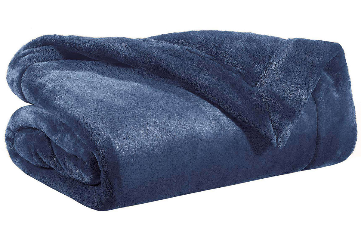 Plaid Polyester Blau 150 x 200 cm FERO