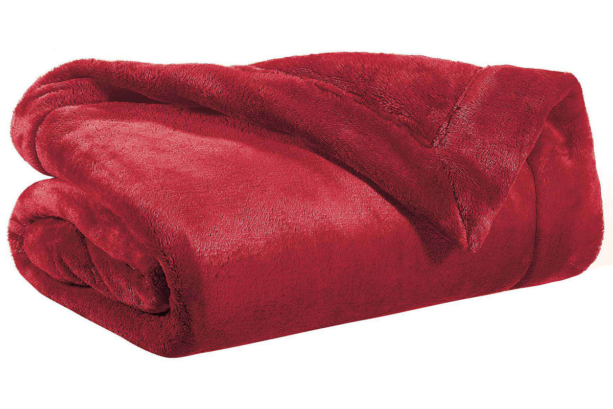 Plaid Polyester Rot 150 x 200 cm FERO