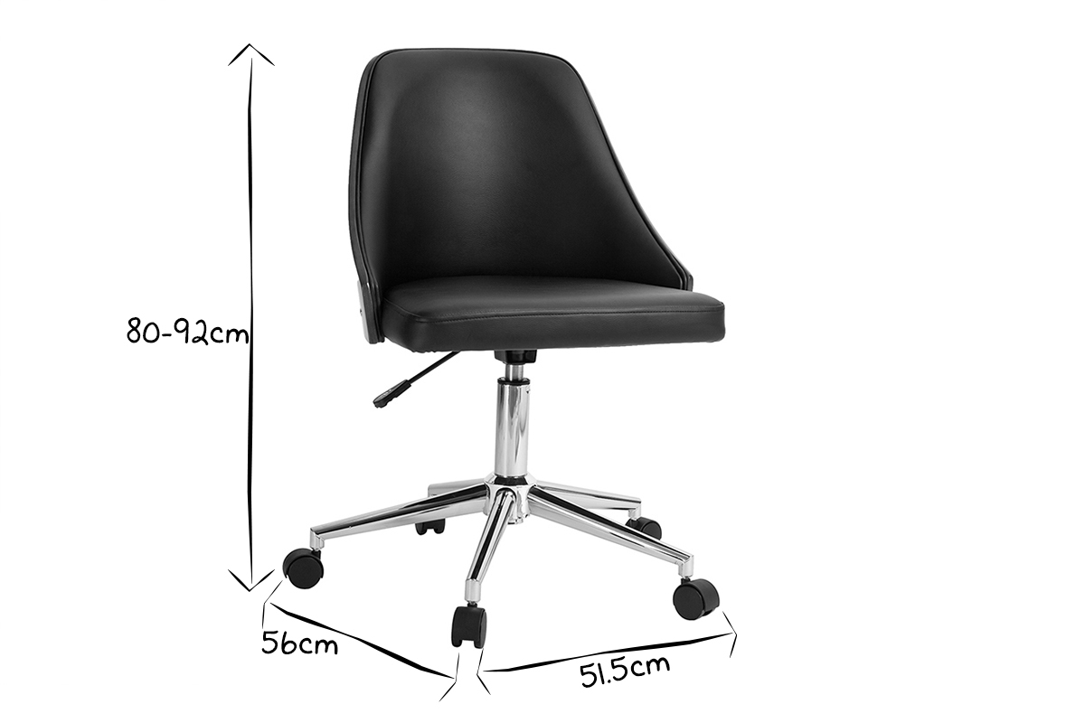 QUINO schwarzer Design-Brosessel