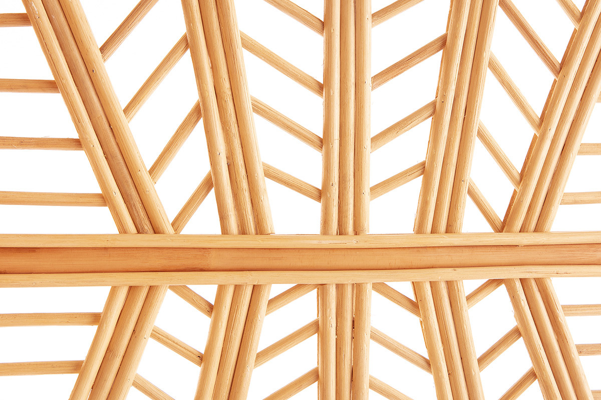 Rattan-3-Flgel-Raumteiler GALON
