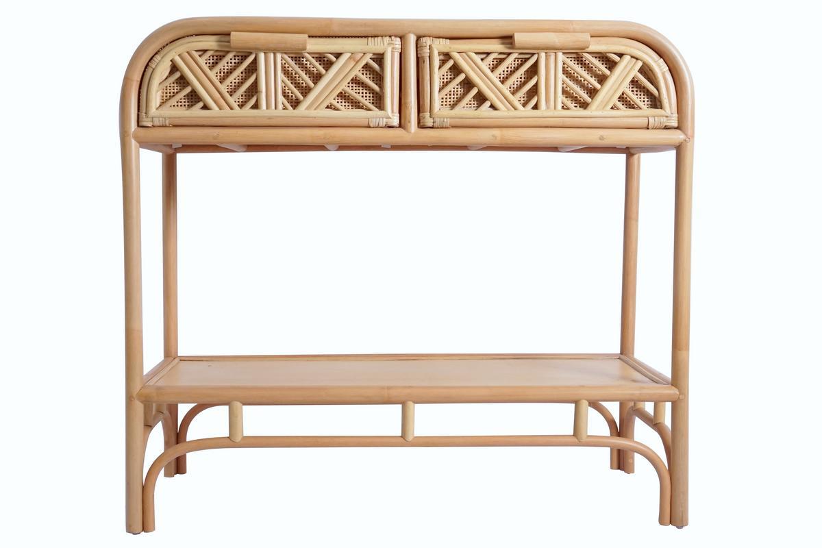 Rattan-Konsole mit Schubladen B90 cm GALON