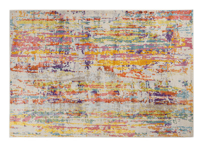 Rechteckiger, bunter Teppich 160 x 230 cm DOJA