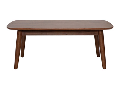 Rechteckiger Couchtisch aus dunklem Holz, Nussbaum, L100 cm NORDECO