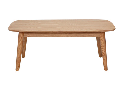 Rechteckiger Couchtisch aus hellem Holz, Esche, L100 cm NORDECO