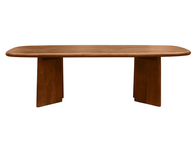 Rechteckiger Couchtisch aus massivem gefärbtem Mangoholz L120 cm SOTA