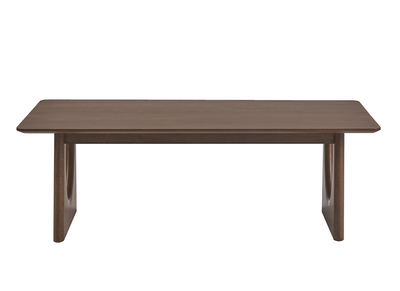 Rechteckiger Design-Couchtisch aus dunklem Walnussholz L120 cm KUALA