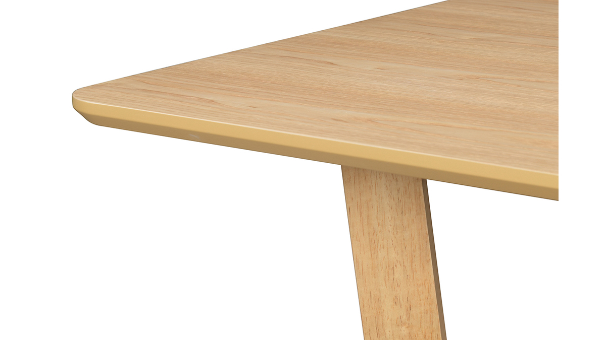 Rechteckiger Design-Tisch aus hellem Holz L150 cm KOUK
