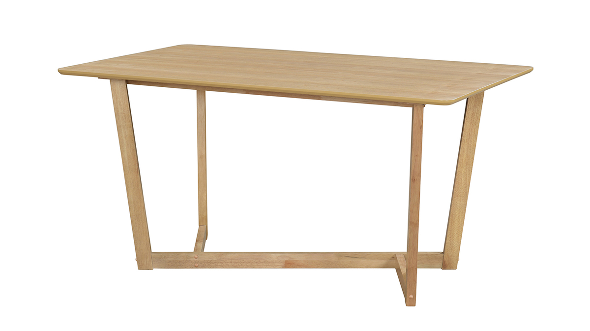 Rechteckiger Design-Tisch aus hellem Holz L150 cm KOUK