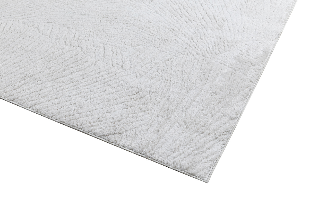 Rechteckiger elfenbeinfarbener Teppich mit Muster 160 x 230 cm SISSI