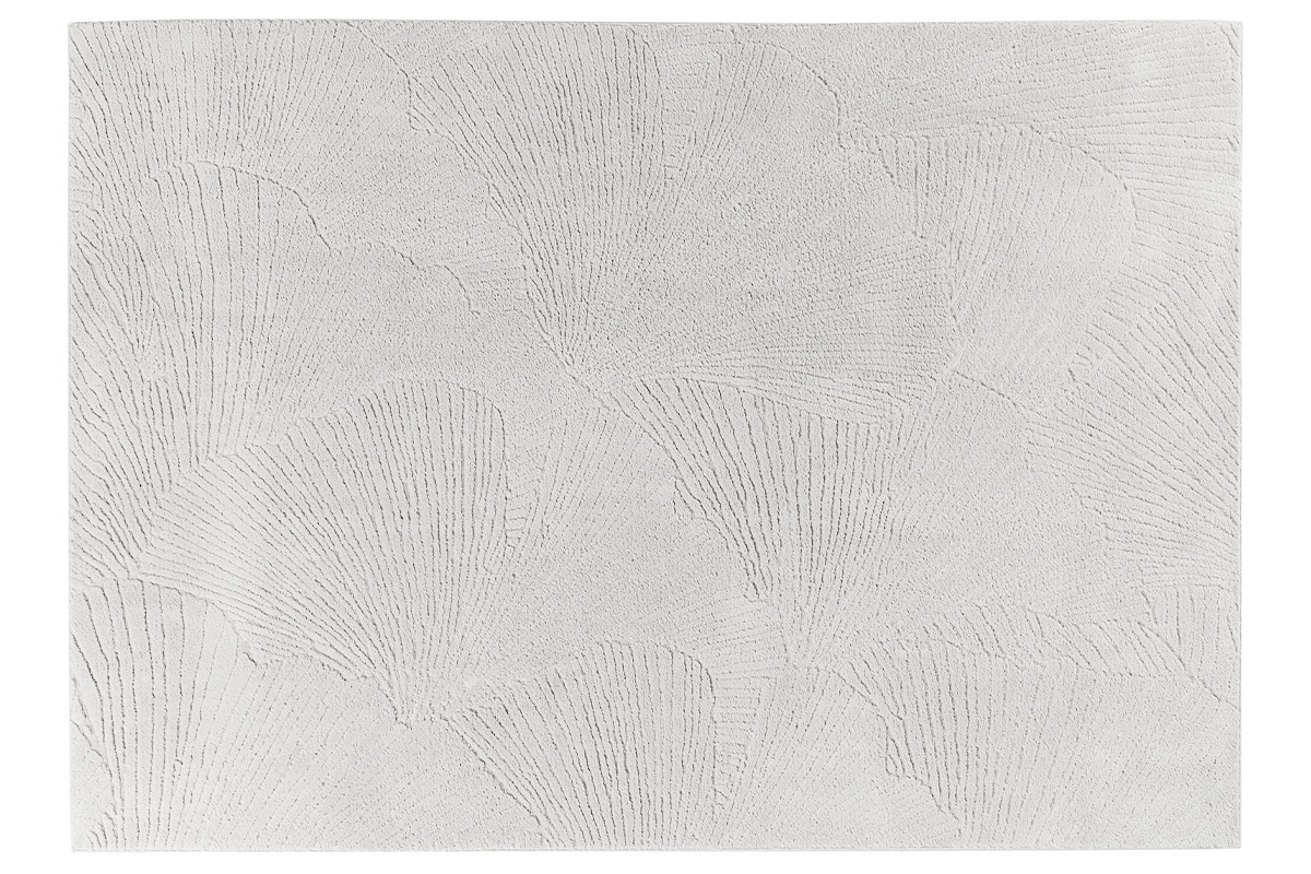 Rechteckiger elfenbeinfarbener Teppich mit Muster 160 x 230 cm SISSI