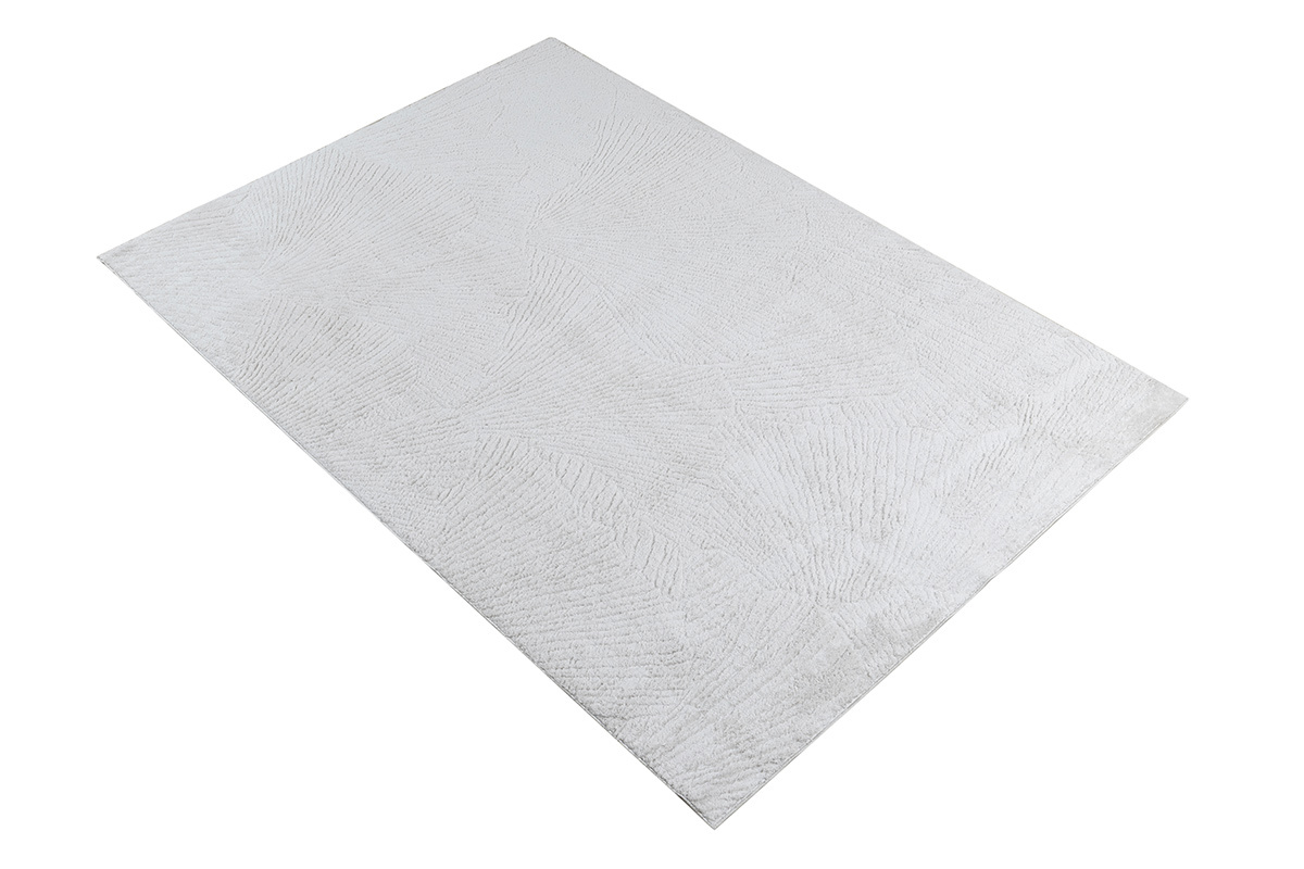 Rechteckiger elfenbeinfarbener Teppich mit Muster 160 x 230 cm SISSI