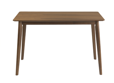 Rechteckiger Esstisch dunkles Holz Nussbaum L120 cm ELION