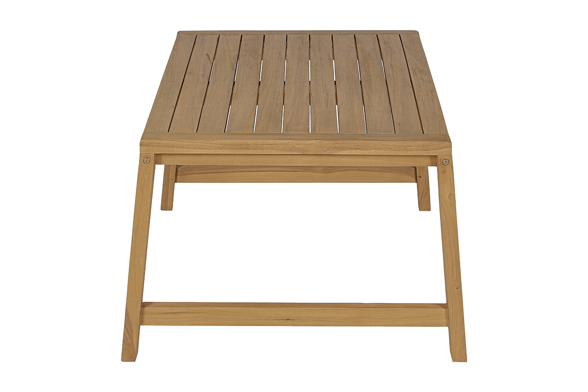 Gartencouchtisch aus massivem Teakholz, Seitenansicht, L�nge 100 cm