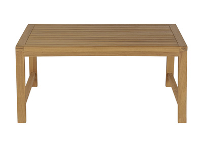 Rechteckiger Gartencouchtisch aus massivem Teakholz L100 cm SUNDA