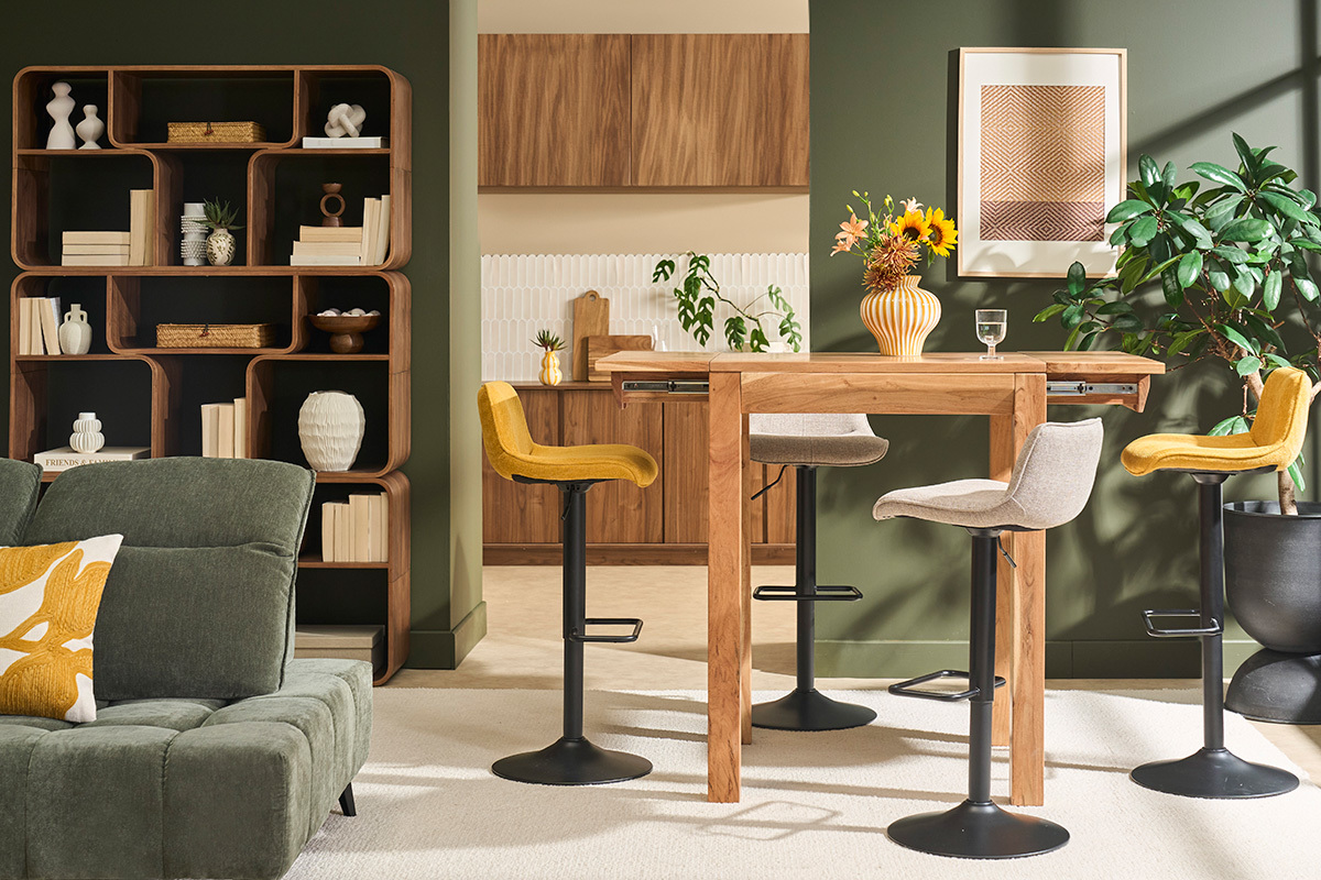 Rechteckiger Stehtisch Mangoholz 130cm BALTO