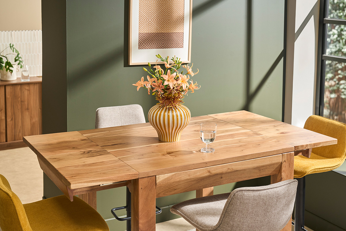 Rechteckiger Stehtisch Mangoholz 130cm BALTO