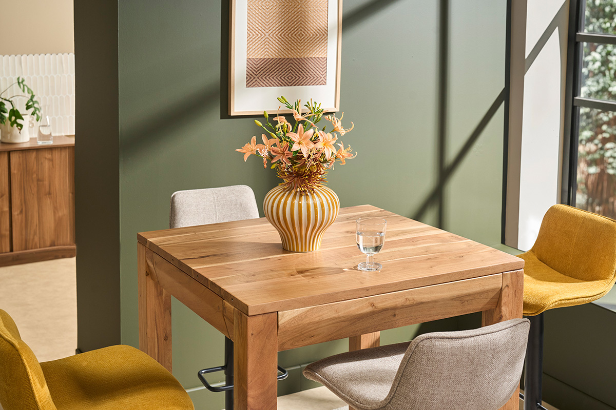 Rechteckiger Stehtisch Mangoholz 130cm BALTO