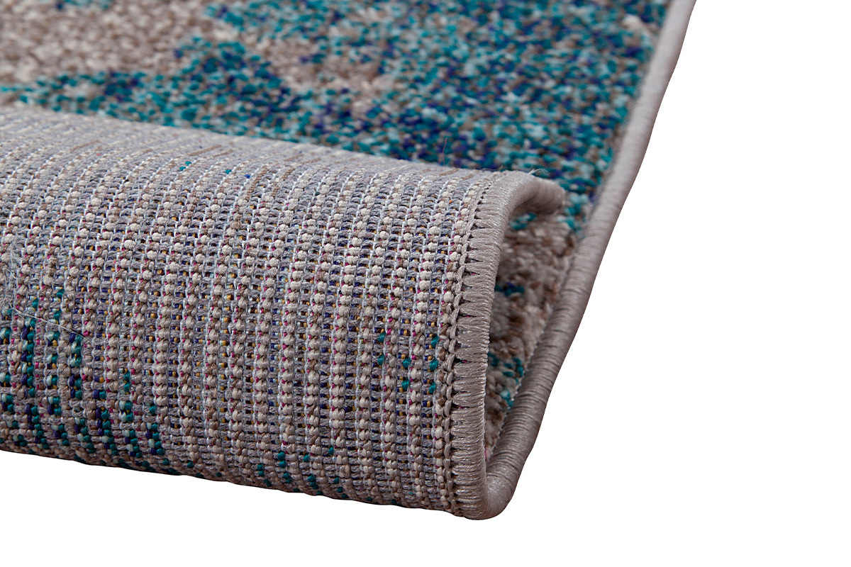 Rechteckiger Teppich mit abstraktem Muster in Blau 160x230 cm CAPS