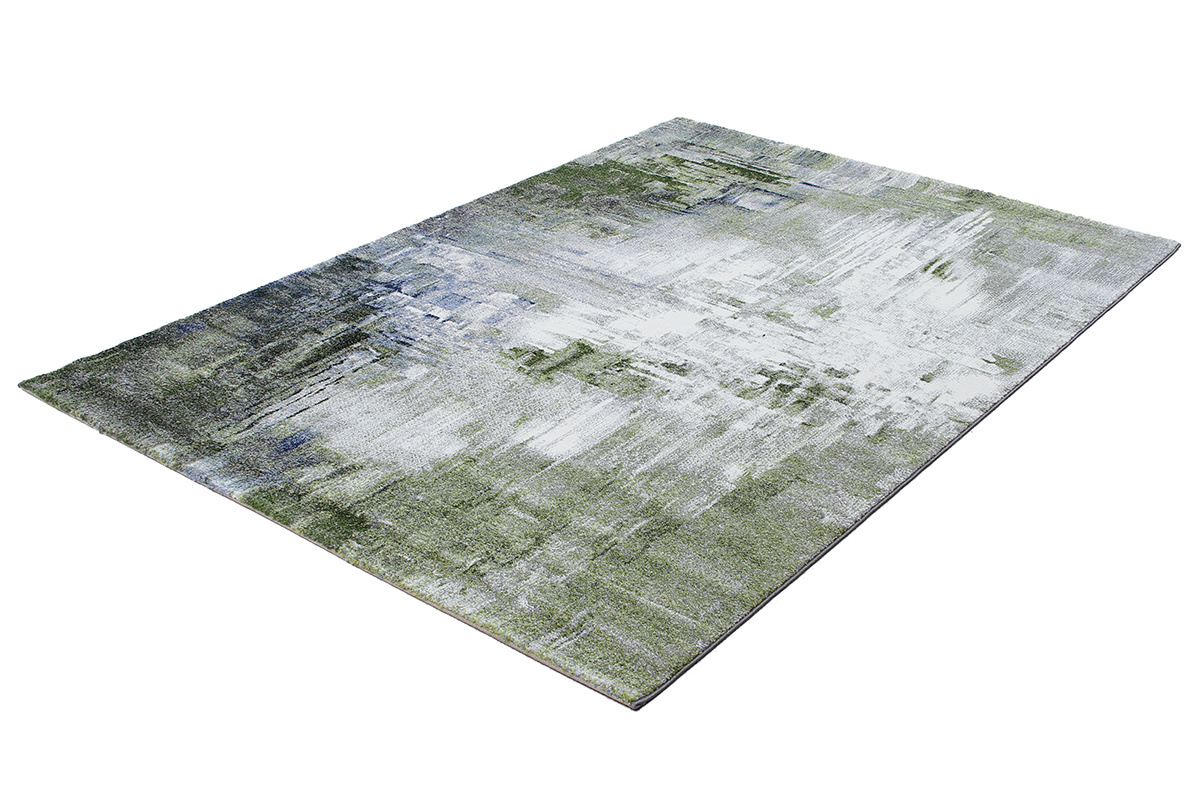 Rechteckiger Teppich PRIMO 160 x 230 cm, abstraktes Muster in Perspektive, Hintergrund mit Farbverlauf.
