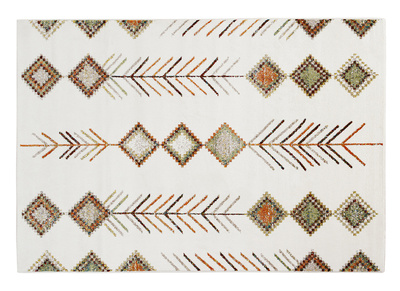 Rechteckiger Teppich mit bunten Berber-Mustern 160 x 230 cm SPELL