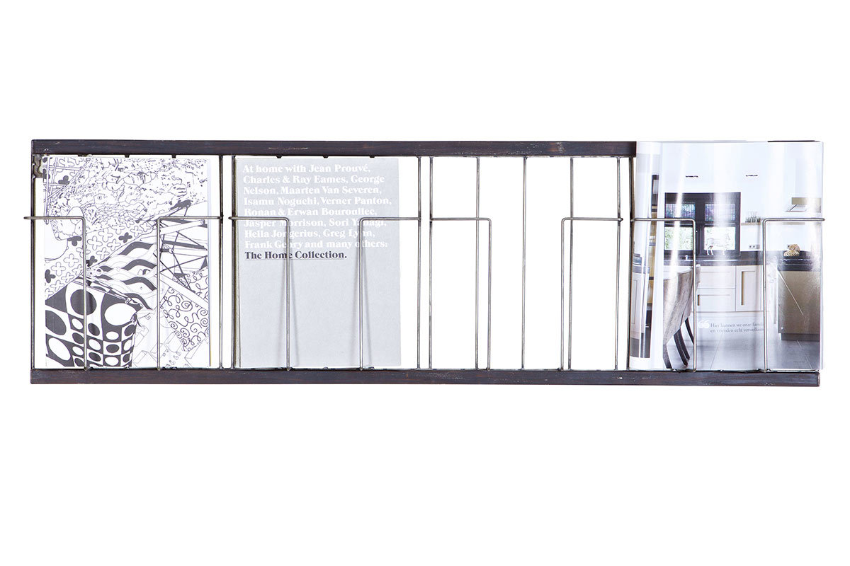 Regal horizontal Schwarz 104 x 32 cm FACTORY