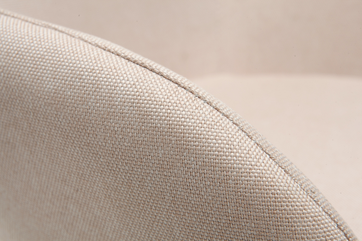 Relax-Sessel - Baby-Schaukelstuhl Stoff naturfarben Fe Metall und Esche JHENE