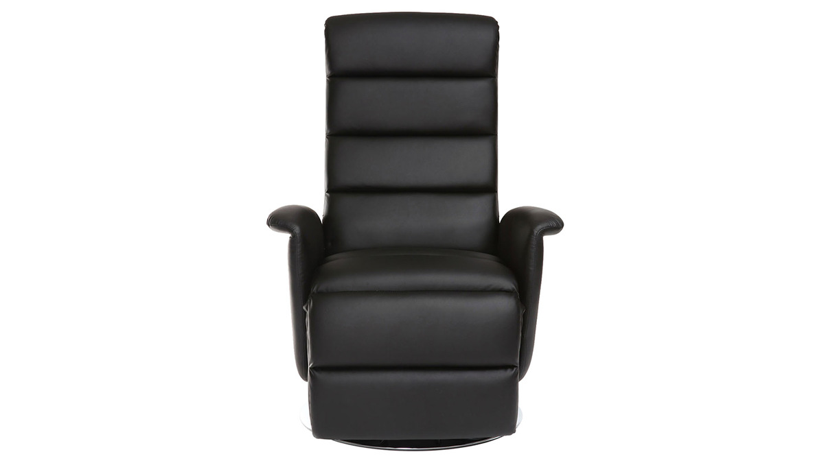 Relax-Sessel manuell verstellbar Schwarz NELSON