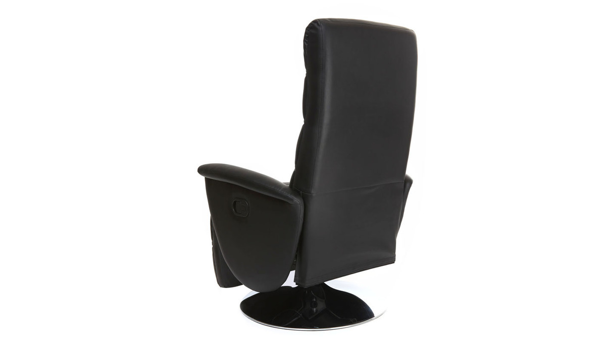 Relax-Sessel manuell verstellbar Schwarz NELSON