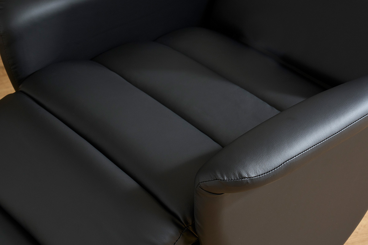 Relax-Sessel manuell verstellbar Schwarz NELSON