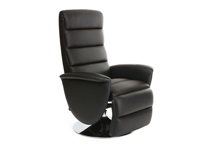 Relax-Sessel manuell verstellbar Schwarz NELSON