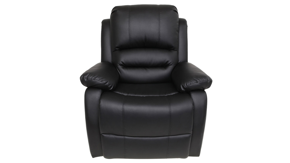 Relax-Sessel manuell verstellbar Schwarz TED
