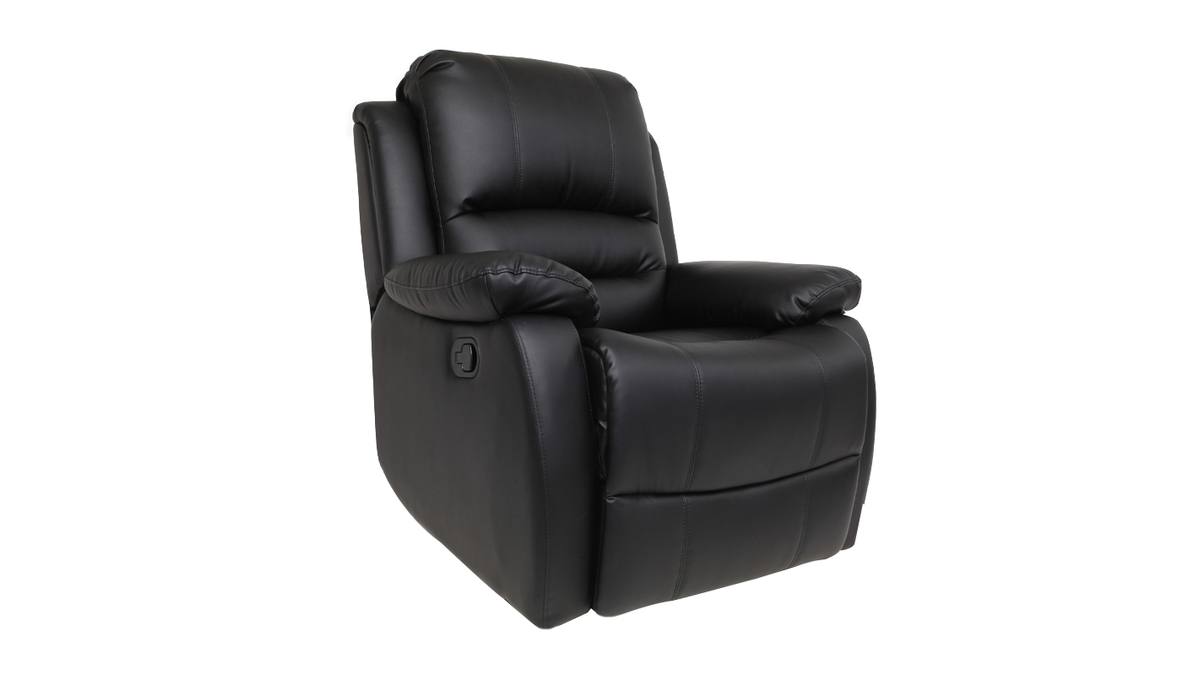Relax-Sessel manuell verstellbar Schwarz TED