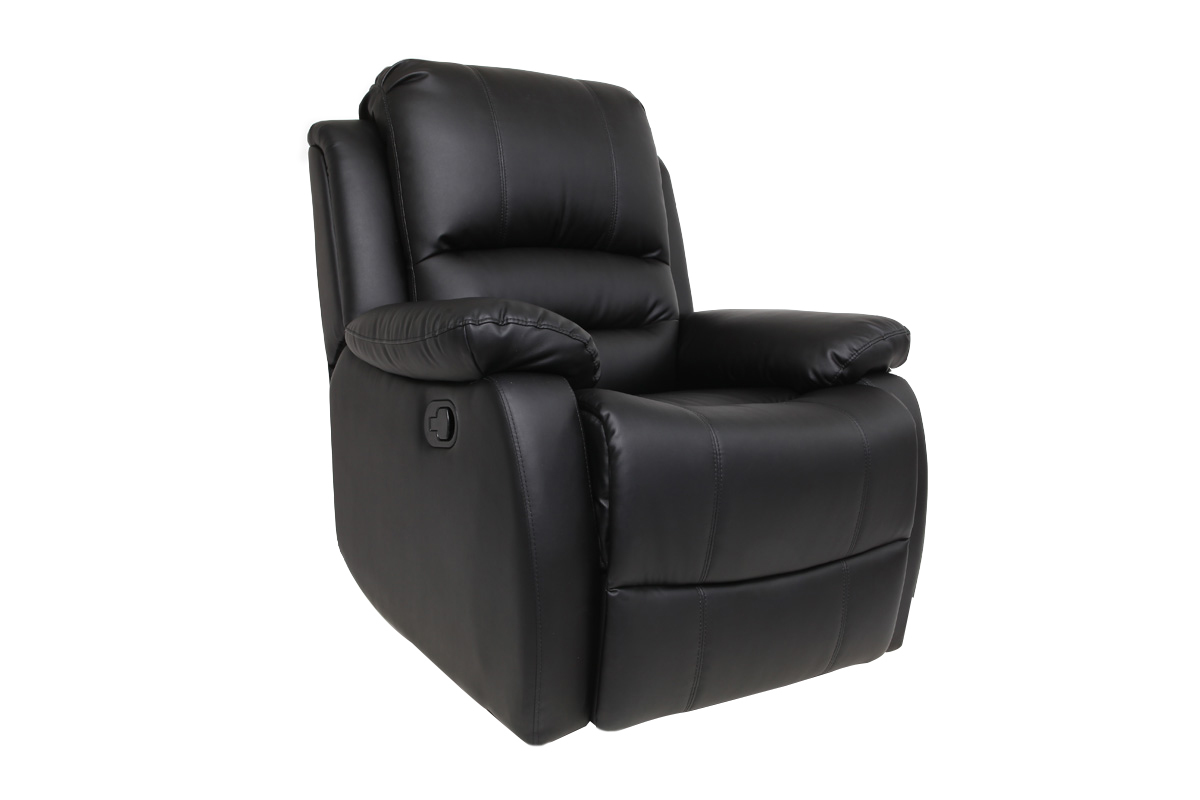 Relax-Sessel manuell verstellbar Schwarz TED