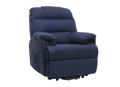 Relaxsessel elektrisch mit Aufstehfunktion PHOEBE Blau - Relaxsessel elektrisch mit Aufstehfunktion PHOEBE Blau
