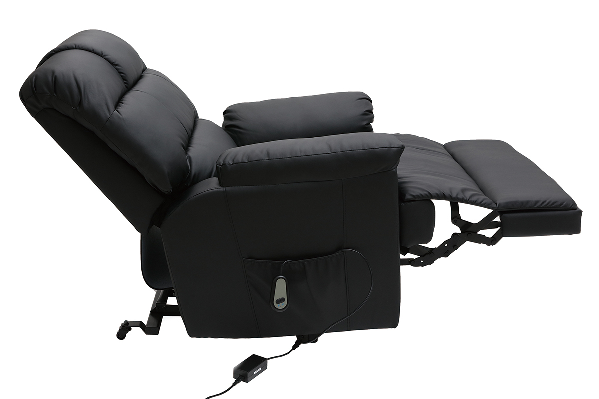 Relaxsessel elektrisch mit Aufstehfunktion PHOEBE Schwarz