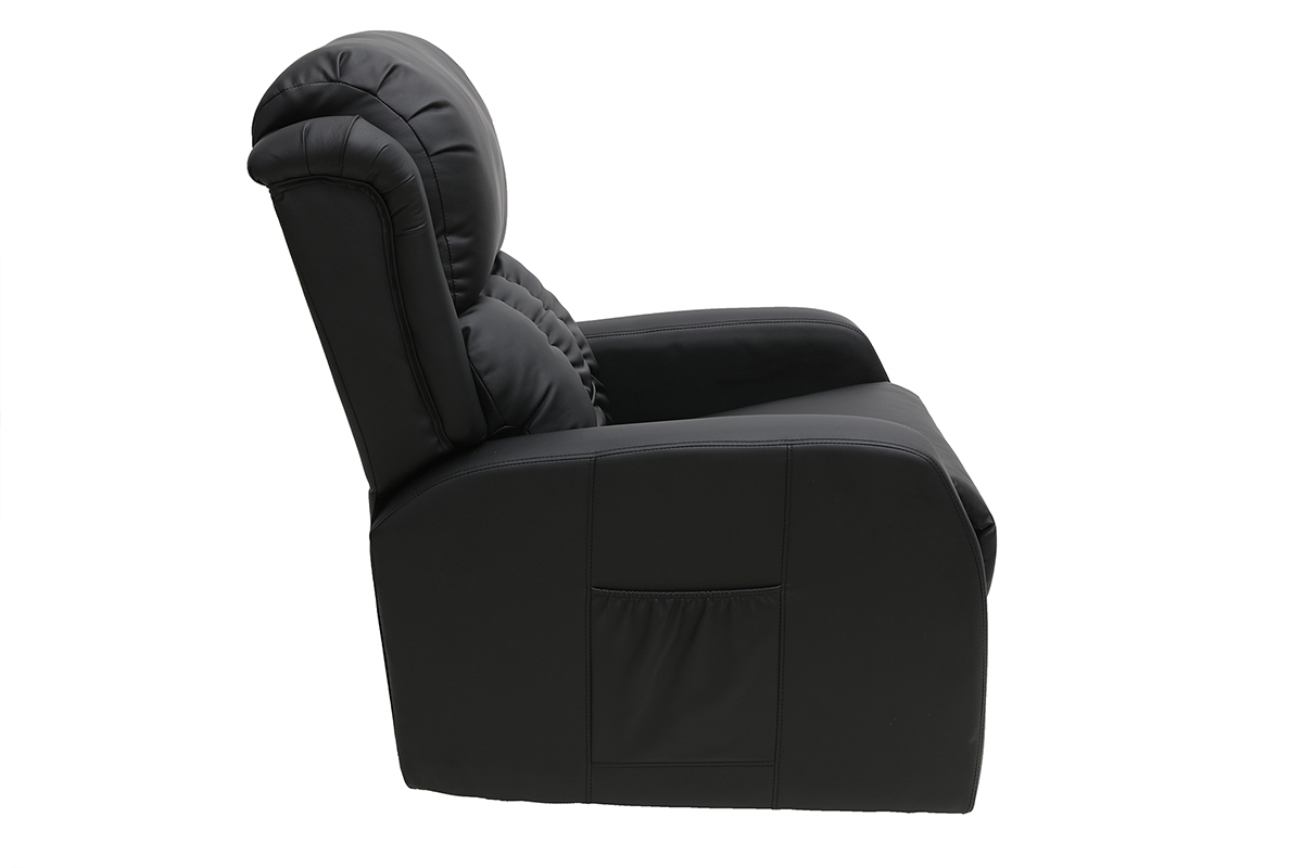 Relaxsessel elektrisch mit Massagefunktion GALLER Schwarz