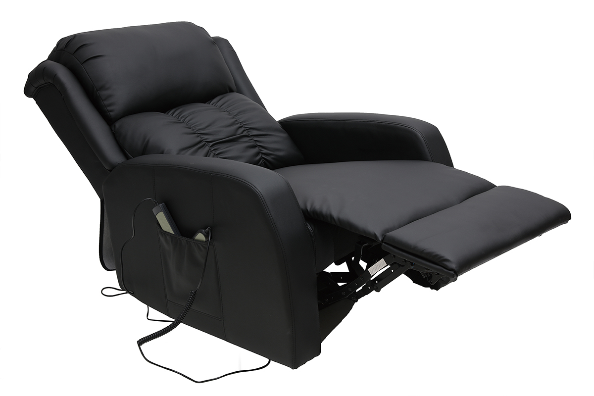 Relaxsessel elektrisch mit Massagefunktion GALLER Schwarz