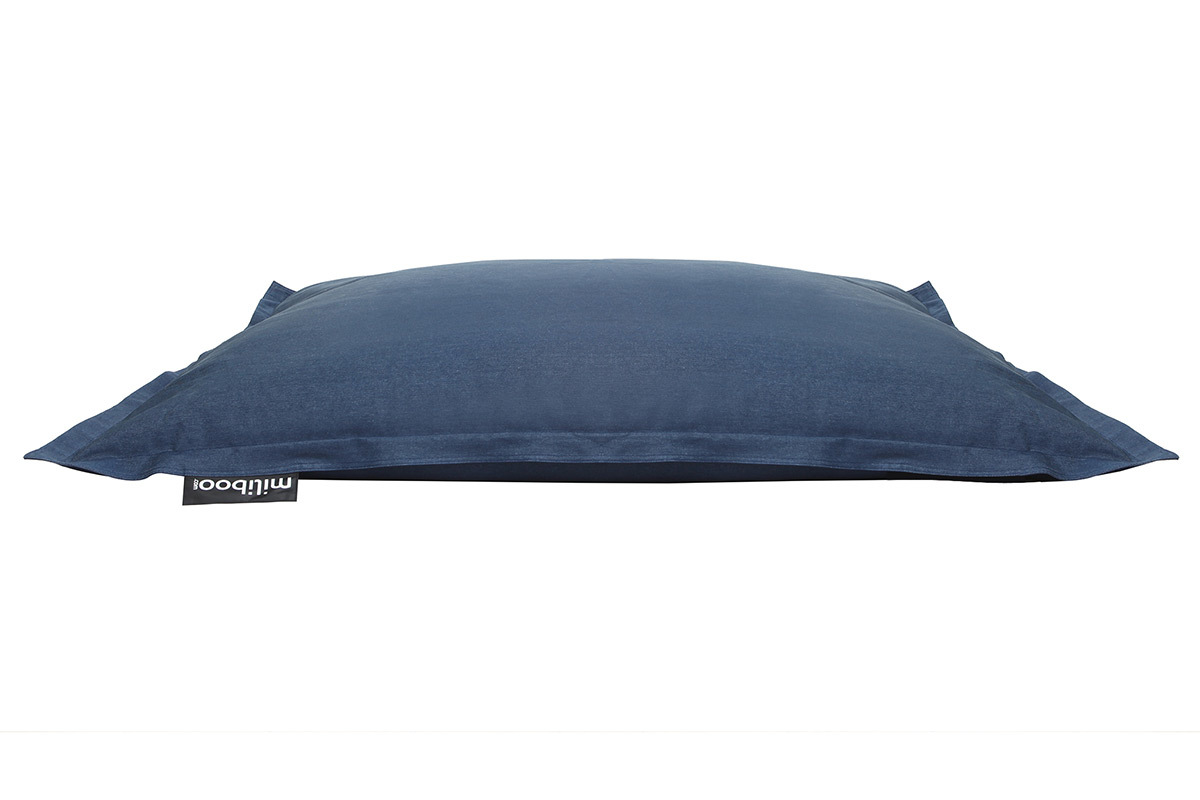 Riesensitzkissen aus blauer Baumwolle Jeans BIG MILIBAG