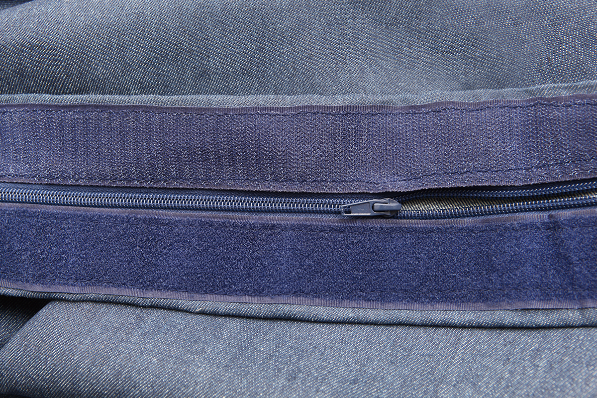 Riesensitzkissen aus blauer Baumwolle Jeans BIG MILIBAG