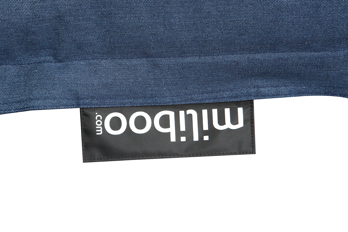 Riesensitzkissen aus blauer Baumwolle Jeans BIG MILIBAG