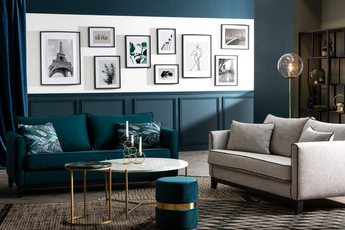 Runder Couchtisch aus weiem Marmor SILLON