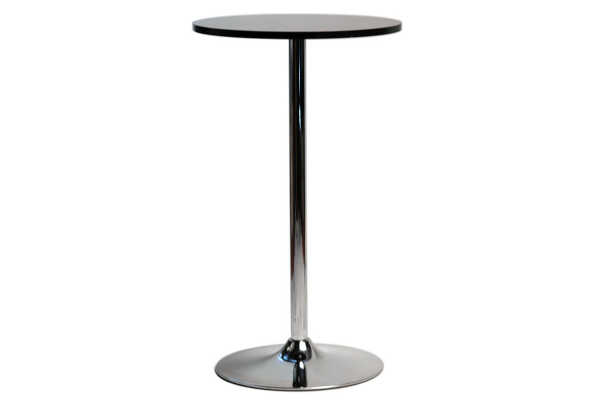 Runder schwarzer Bartisch James
