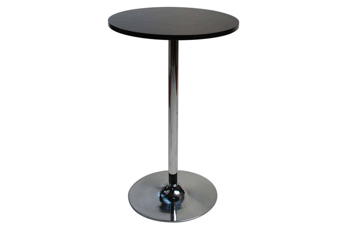 Runder schwarzer Bartisch James