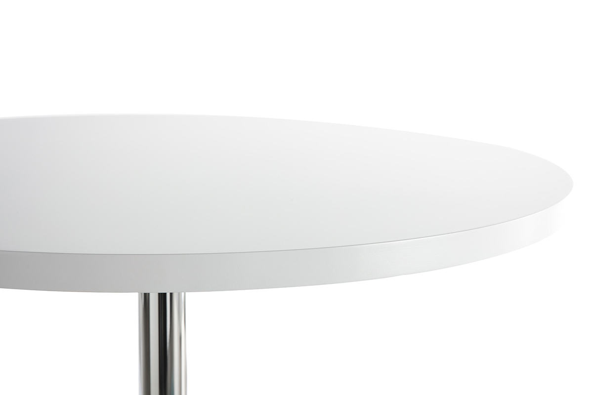 Runder weisser Bartisch James