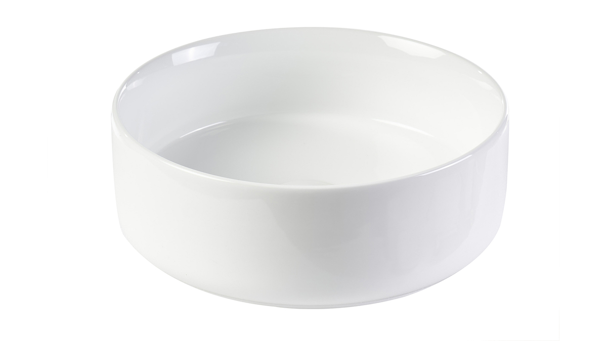 Rundes Keramikwaschbecken in Wei� D31 cm MARLI