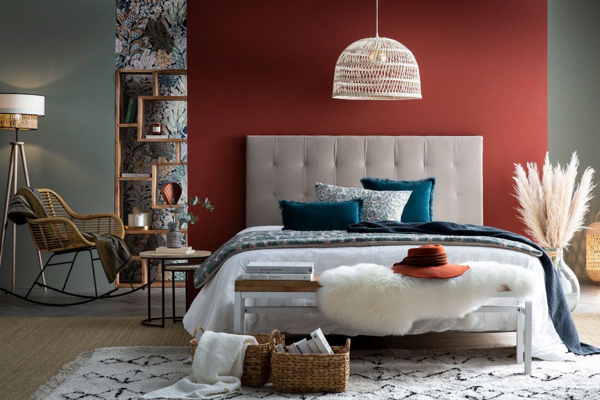 Schaukelstuhl aus Rattan naturfarben MALACCA