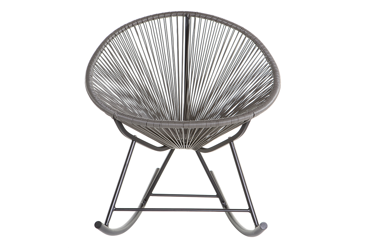 Schaukelstuhl aus Resindr�hten Grau BELLAVISTA