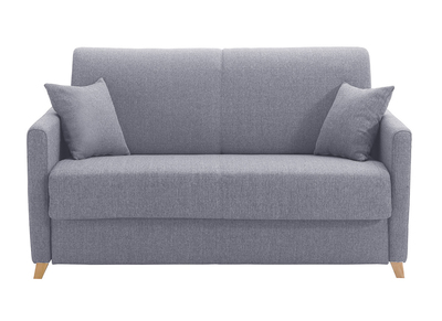 Schlafcouch grau mit Matratze 13 cm 2-3-Sitzer SKANDY